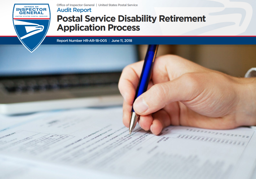 OIG Audit USPS Disability Retirement Application Process Sucks 