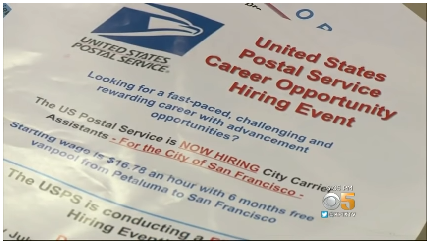 USPS Offers Glamorous Perks To Recruit Carriers In San Francisco